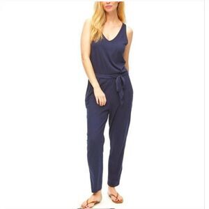 Michael Stars Jane Tank Knit Jumpsuit Size S in Admiral Navy Blue New